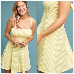 Anthropologie Molly Textured Stripe Dress By Hutch